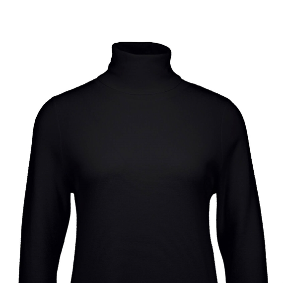 Allude Turtleneck Kjole, Sort